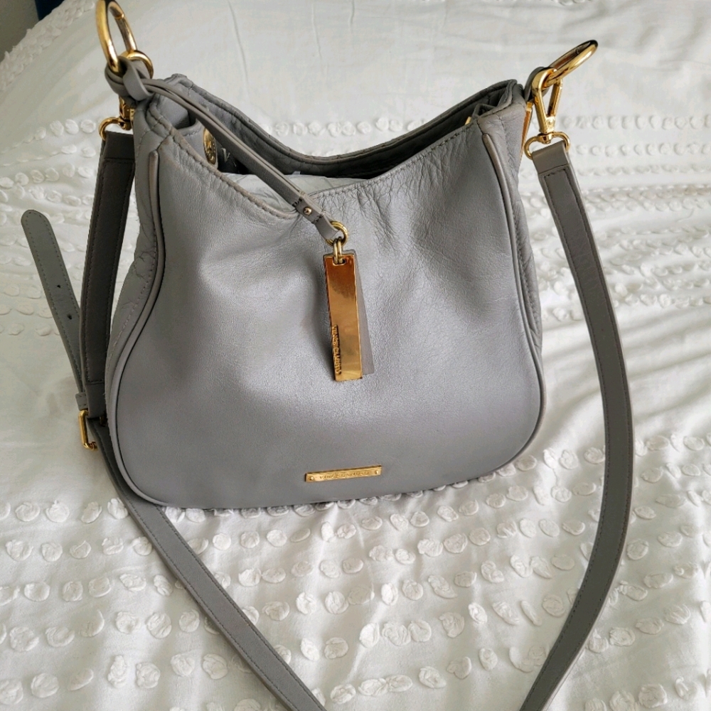 Vince Camuto Gray Leather Crossbody Bag